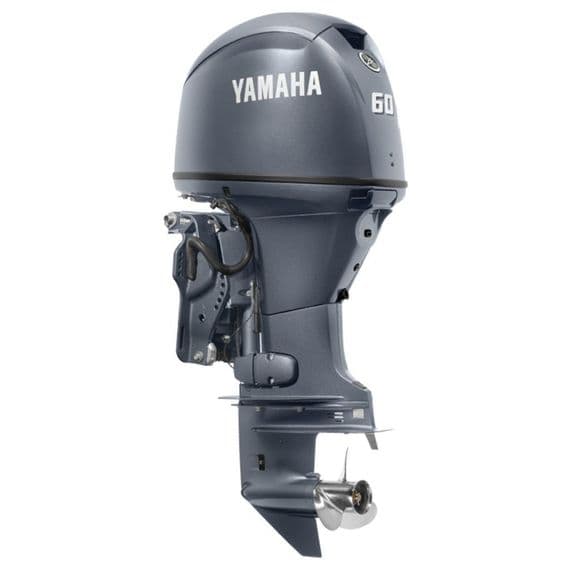 Yamaha F60HETL påhængsmotor set fra siden